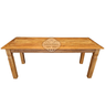 Conjunto Mesa Rústica 120x80cm Com 4 Cadeiras em Madeira de Demolição Sudeste Rústico - 4