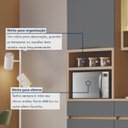 Ver imagem 6 de Cozinha Completa Modulada 3 Peças 5 Portas 3 Gavetas 100% MDF Vidro Reflecta Realeza Premium