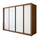 Ver imagem 2 de Guarda Roupa Casal Premium Liv 4 Portas de Correr e 4 Gavetas 279,3cm Yescasa Branco/Carvalho