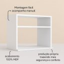 Ver imagem 4 de Suporte Microondas com Nicho para Cozinha 100%mdf Branco Rafaro