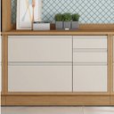 Ver imagem 2 de Balcão 120cm MDF 1 Porta 4 Gavetas Tampo UV com Rodapé em PVC Lisboa Itatiaia