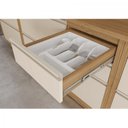 Ver imagem 7 de Balcão 120cm MDF 1 Porta 4 Gavetas Tampo UV com Rodapé em PVC Lisboa Itatiaia