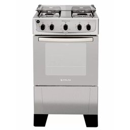 Fogão Monaco Plus, Inox, 4 Bocas, Mesa Inox, Vidro do Forno Espelhado, Bivolt, Atlas. Monaco Plus In - 1