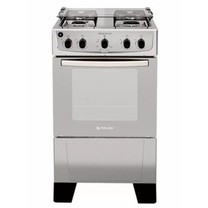 Fogão Monaco Plus, Inox, 4 Bocas, Mesa Inox, Vidro do Forno Espelhado, Bivolt, Atlas. Monaco Plus In