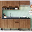 Ver imagem 5 de Cozinha Modulada 5 Peças Ana Freijó Preto Megasul