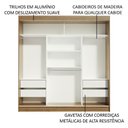 Ver imagem 5 de Guarda-Roupa Casal Madesa Reno 3 Portas de Correr com Espelhos Rustic/Preto Cor:Rustic/Preto