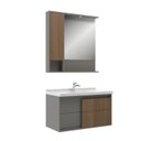 Ver imagem 2 de Conjunto para Banheiro Concept 80 Cimento/Noce