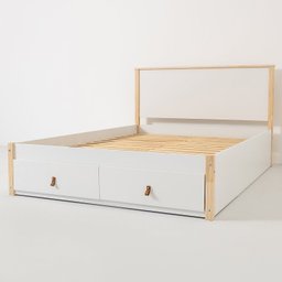 Quarto de Casal Íris Cama 2 Gavetas 1 Mesa de Cabeceira e Cômoda CabeCasa MadeiraOriginals - 8