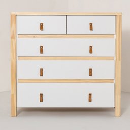 Quarto de Casal Íris Cama 2 Gavetas 1 Mesa de Cabeceira e Cômoda CabeCasa MadeiraOriginals - 14