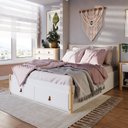 Ver imagem 7 de Quarto de Casal Íris Cama 2 Gavetas 1 Mesa de Cabeceira e Cômoda CabeCasa MadeiraOriginals