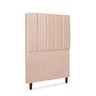 Cabeceira Estofada Cama Box Solteiro Carla 90cm Linho:rosê - 4