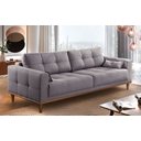 Ver imagem 1 de Sofá Fixo Mercúrio 2,20cm Pês Madeira Almofadas Soltas