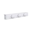 Ver imagem 1 de Arandela Camarim 3 Lâmpadas 40cm Alumínio Branco com Botão RL