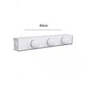 Ver imagem 3 de Arandela Camarim 3 Lâmpadas 40cm Alumínio Branco com Botão RL