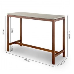 Conjunto Mesa e 2 Banquetas Bistrô Tiê CabeCasa MadeiraMadeira - 10