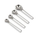 Ver imagem 1 de Conjunto Medidor Colher Brinox 4 Peças - Inox - para Receitas que Precisam Exatidão Inox