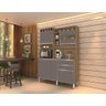Kit Cozinha Smart 5 Portas Freijó/Cinza – Vitamov - 2