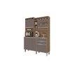 Kit Cozinha Smart 5 Portas Freijó/Cinza – Vitamov - 1