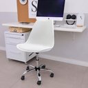 Ver imagem 2 de Conjunto 2 Cadeira Saarinen Emporio Tiffany Office Cromada Branca