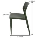 Ver imagem 3 de Cadeira Oui Im In Home Verde/Alecrim