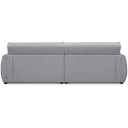Sofá Cama Retrátil 3 Lugares para Sala de Estar 190cm Sky T03 Linho Cinza - Lyam Decor - 7