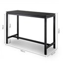 Ver imagem 2 de Conjunto Mesa e 2 Banquetas Bistrô Tiê CabeCasa MadeiraOriginals Preto