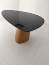 Ver imagem 5 de Mesa Jantar Orgânica Cone Canya 110x115cm - Laca Preto
