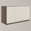 Ver imagem 2 de Armario Aereo Basc Mdf 60 Cm Kali 16337 Carvalho Toq Bianco Toq Nicioli