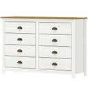 Ver imagem 3 de Guarda Roupa 4 Pt Comoda 8 Gv Madeira Maciça Branco Freijo Milani Store