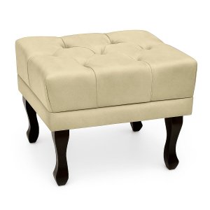 Puff Retro Confortável e Clássico Suede