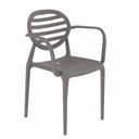 Ver imagem 1 de Cadeira com Braço Stripe Marrom/Mushroom