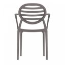 Ver imagem 2 de Cadeira com Braço Stripe Marrom/Mushroom