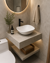 Ver imagem 5 de Cuba de Apoio Estilo Ruy Ohtake Vidro 8mm com Válvula Click:Branco Matte