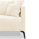 Ver imagem 3 de Sofa Sala de Estar Liv 2 Lugares Pes Aço Linho 232 Perola Ezz Perola