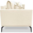 Ver imagem 2 de Sofa Sala de Estar Liv 2 Lugares Pes Aço Linho 232 Perola Ezz Perola