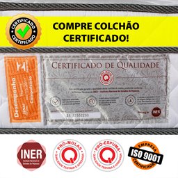 Colchão Solteiro BF Molas Ensacadas Individualmente com Pillow Certificado 88x188x21cm -  - 6