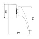 Ver imagem 2 de Acabamento Registro Pressão e Gaveta 1”, ¾” e ½” 4901 R89 Loren Live Lorenzetti