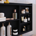 Ver imagem 5 de Espelheira Organizadora para Banheiro com Espelho Luxo - Preto