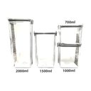 Ver imagem 3 de Pote Hermético Quadrado Trava 2000, 1500, 1000 ml e 700 ml - Preto