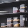Pote Hermético Quadrado Trava 2000, 1500, 1000 ml e 700 ml - Preto - 1
