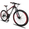 Bicicleta 21V Ksw Xlt Aro 29 Câmbios Shimano Alumínio 19" Preto/Vermelho - 23 - 2