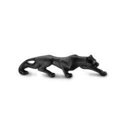 Escultura Estátua Decorativa Pantera Ataque 16cm:preto Fosco - 3