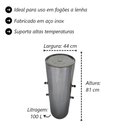 Ver imagem 3 de Cilindro para Fogão a Lenha Inox 3/4 Chapa 18 100LTS 81x44cm