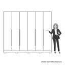 Ver mais imagens de Guarda-Roupa 06 Portas e 06 Gavetas Mercure Marrom/Cinamomo