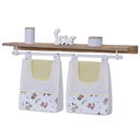 Ver imagem 2 de Porta Fralda Organizador Quarto de Bebê Menino Menina 2 Peças Varão:raposa Amarelo