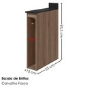 Ver imagem 2 de Balcao com Tampo Nicho Guardanapeiro MDF 15 cm Kali 1221522 Carvalho Toq Nicioli