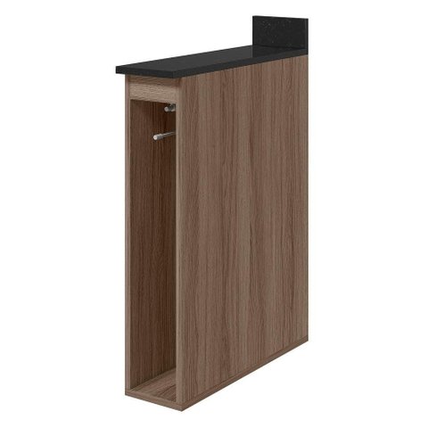 Balcao com Tampo Nicho Guardanapeiro MDF 15 cm Kali 1221522 Carvalho Toq Nicioli