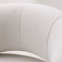 Ver imagem 3 de Poltrona para Sala Orgânica Decorativa Paris Cor Creme - Kmj