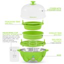 Ver imagem 2 de Elite Gourmet Egc007y Cozedor de Ovos Elétrico 7 Ovos Verde Limão Bpa-free