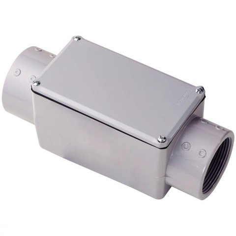 Condulete Fixo 2.1-2" Tipo "c" - com Tampa - Rosca Npt - com Pintura Eletrostática a Pó Tramontina